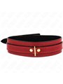 Kink - Wine Red Adjustable Necklace With Golden Details 29-42.5 Cm X 4 Cm