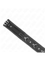 Kink - Pvc Leather Necklace With Belt 105 Cm Rhinestone Rivet 41.5 X 4 Cm