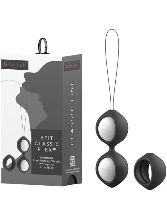 B Swish Bfit Classic Flex 28 - Palline di Kegel in Silicone Nero 28 GR