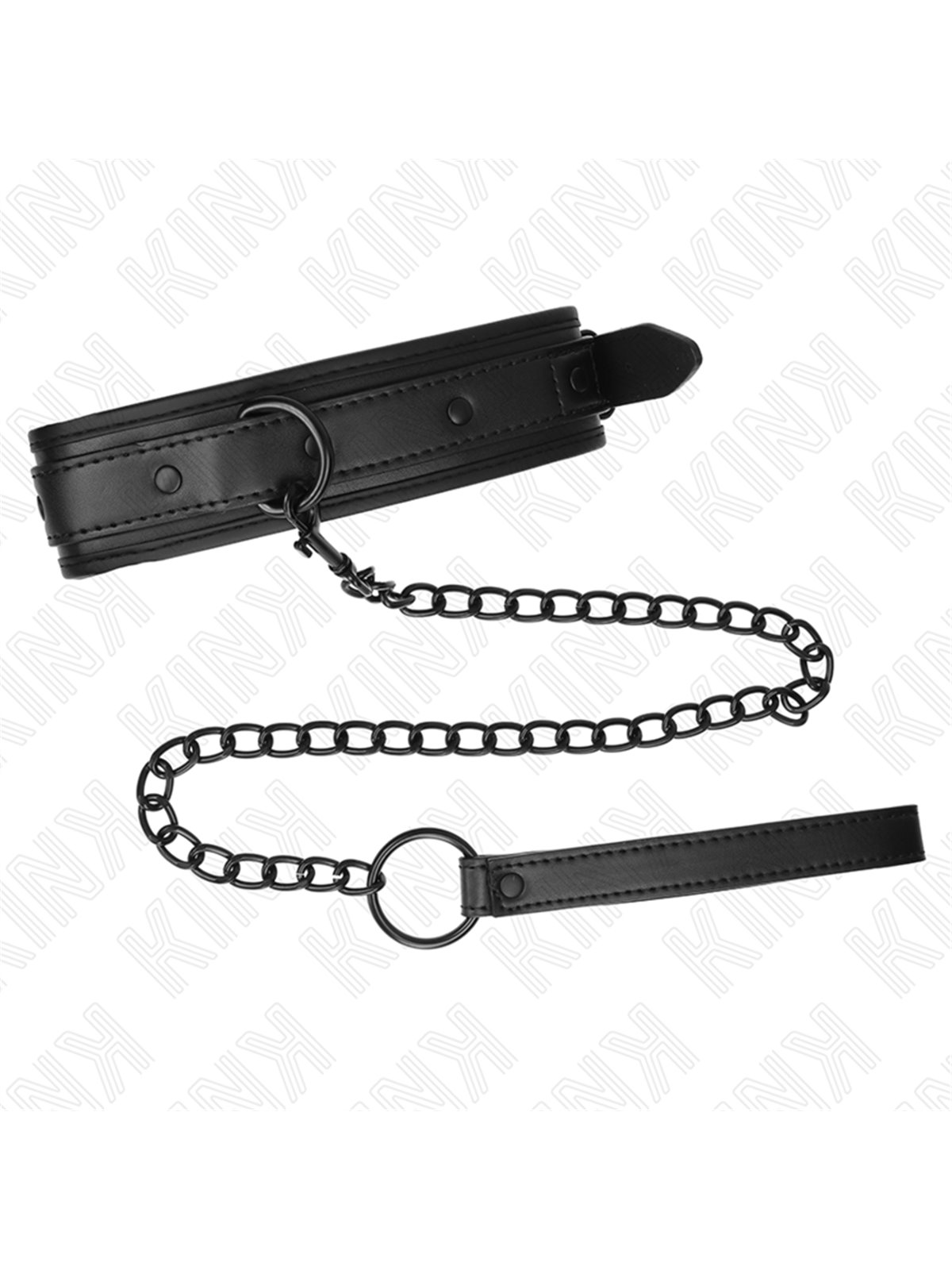 Kink - Neoprene Bondage Collar Model 2 With Belt 78 Cm Adjustable 37.5 X 49.5 Cm