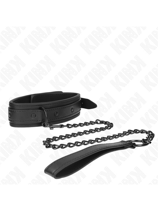 Kink - Neoprene Bondage Collar Model 2 With Belt 78 Cm Adjustable 37.5 X 49.5 Cm