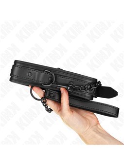 Kink - Collare con Guinzaglio 78 Cm in Neoprene 37,5 x 49,5 Cm Mod. 2