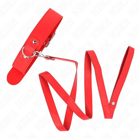 Kink - Necklace With Belt 116 Cm Rojo Strap Adjustable 32-50 Cm X 8 Cm