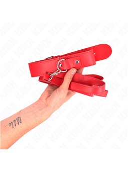 Kink - Necklace With Belt 116 Cm Rojo Strap Adjustable 32-50 Cm X 8 Cm