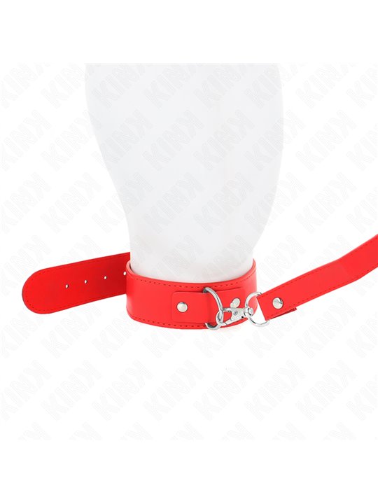 Kink - Necklace With Belt 116 Cm Rojo Strap Adjustable 32-50 Cm X 8 Cm