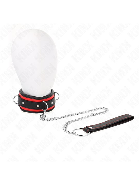 Kink - Collare con Guinzaglio 65 Cm Regolabile 36,5-50 Cm Mod. 2