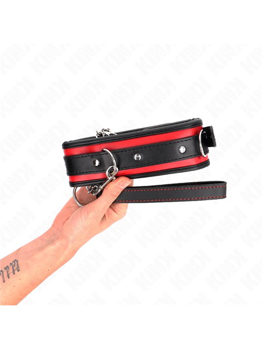 Kink - Collare con Guinzaglio 65 Cm Regolabile 36,5-50 Cm Mod. 2