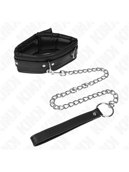 Kink - Collare con Guinzaglio 65 Cm Regolabile 36,5-50 Cm Mod. 4