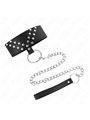 Kink - Collare con Guinzaglio 65 Cm Nero con Borchie 36-43 Cm x 5 Cm