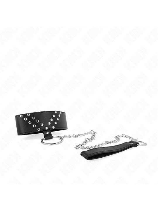 Kink - Necklace With Belt 65 Cm With V Rivet Adjustable 36-43 Cm X 5 Cm