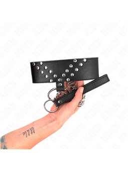 Kink - Necklace With Belt 65 Cm With V Rivet Adjustable 36-43 Cm X 5 Cm