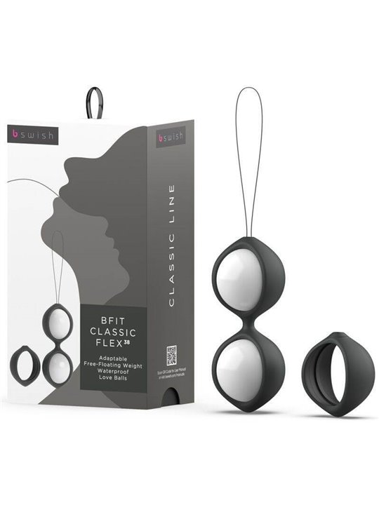 B Swish Bfit Classic Flex 38 - Palline di Kegel in Silicone Nero 38 GR