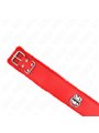 Kink - Collare con Guinzaglio Rosso 116 Cm con Borchie 40-48 Cm x 6 Cm