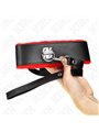 Kink - Necklace With Belt 116 Cm With Red Leather Strap Adjustable 40-48 Cm X 6 Cm