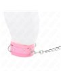 Kink - Collar With Leash 65 Cm With Restrictions Pink 36-42 Cm X 5.5 Cm