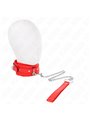 Kink - Collar With Leash 65 Cm With Restrictions Red 36-42 Cm X 5.5 Cm
