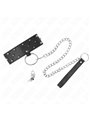 Kink - Collare con Guinzaglio 65 Cm con Borchie 36-43 Cm x 5 Cm Mod. 5