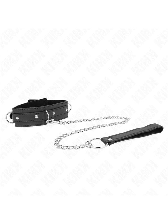 Kink - Necklace With Leash 65 Cm 3 Ring Model 1 Adjustable 38-49 Cm X 5 Cm