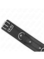 Kink - Collare con Guinzaglio 65 Cm Regolabile 3 Anelli 38-49 Cm x 5 Cm