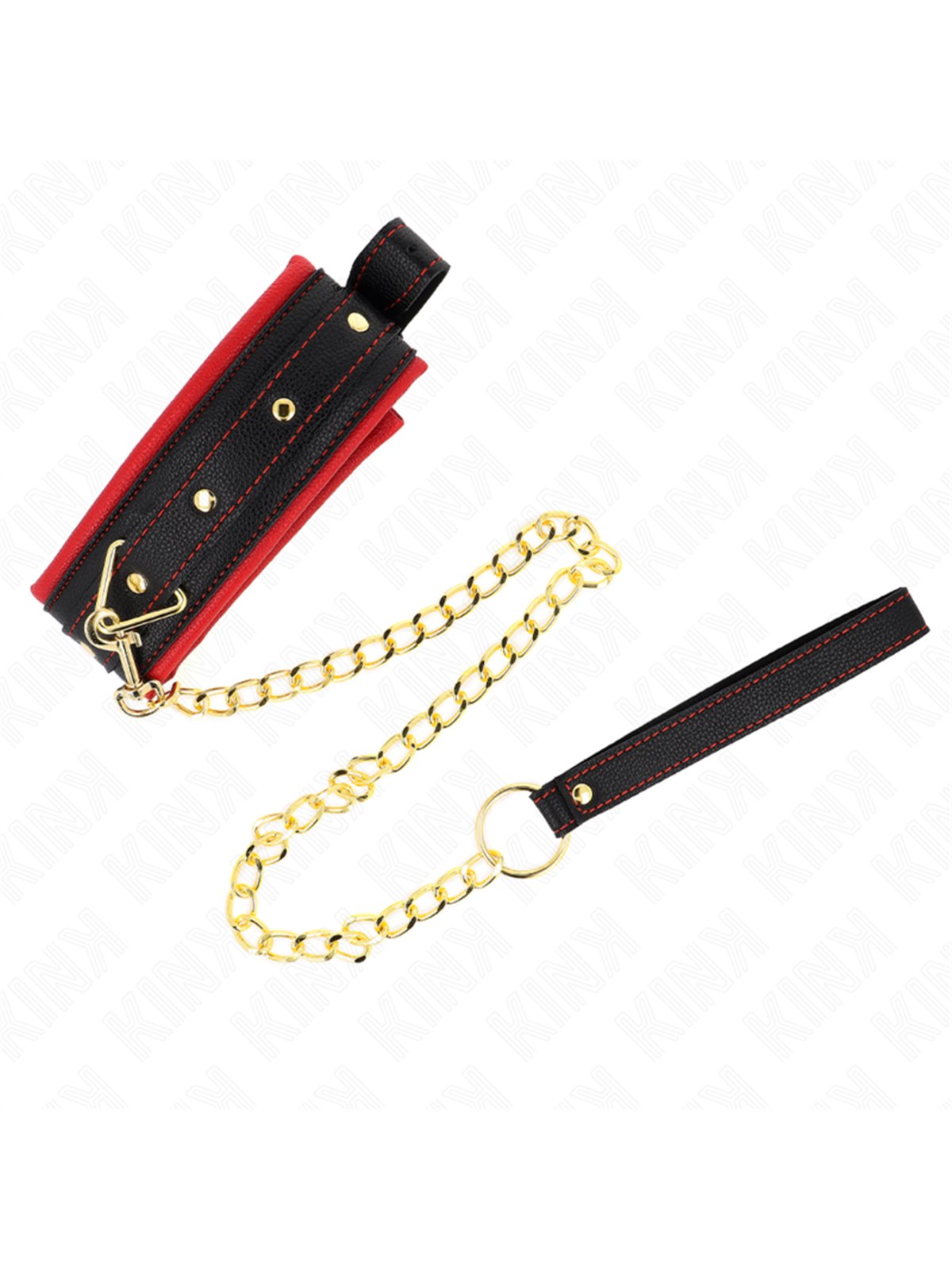 Kink - Collar With Plain Fabric Leash Adjustable 33-48 Cm X 5.7 Cm