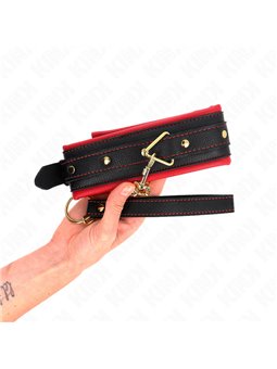 Kink - Collar With Plain Fabric Leash Adjustable 33-48 Cm X 5.7 Cm