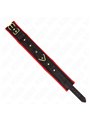 Kink - Collare con Guinzaglio in Tessuto Rosso Regolabile 33-48 Cm x 5,7 Cm