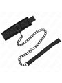 Kink - Collare con Guinzaglio 77 Cm Nero 34-54 Cm x 5 Cm Mod. 5