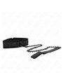 Kink - Collare con Guinzaglio 77 Cm Nero 34-54 Cm x 5 Cm Mod. 5