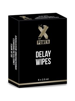 X Power Delay Wipes - Salviette Ritardanti per Eiaculazione Precoce 6 Pz
