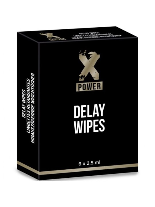 X Power Delay Wipes - Salviette Ritardanti per Eiaculazione Precoce 6 Pz
