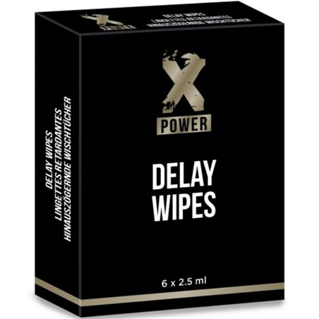 X Power Delay Wipes - Salviette Ritardanti per Eiaculazione Precoce 6 Pz