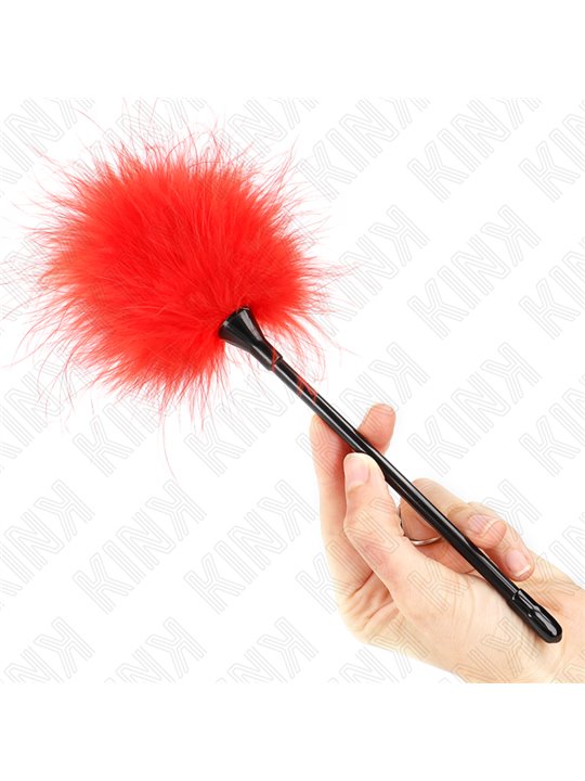 Kink - Red Tickle Feathers Used For The Bondage Kit 27 Cm