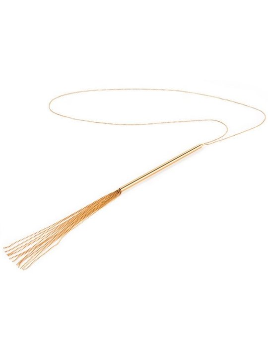 Bijoux - Magnifique Metal Chain Necklace / Whip