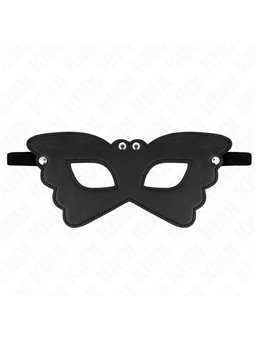 Kink - Maschera in Pelle Vegana Stile Farfalla 20x9 Cm