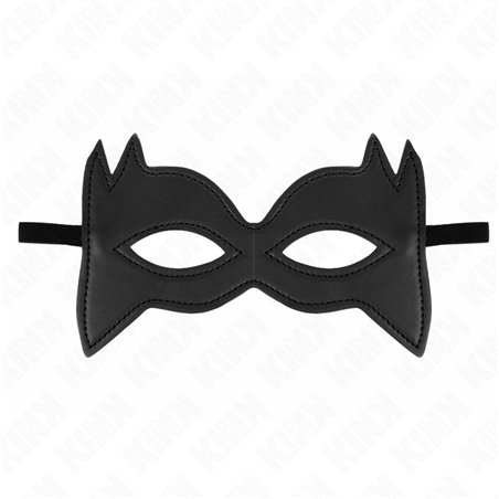 Kink - Maschera in Pelle Vegana Stile Gatto 18,5x12,5 Cm Modello 3