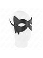 Kink - Maschera in Pelle Vegana Stile Gatto 18,5x12,5 Cm Modello 3