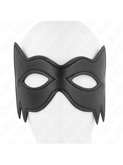 Kink - Maschera in Pelle Vegana Stile Gatto 18,5x12,5 Cm Modello 3