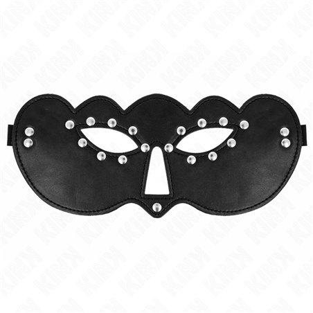 Kink - Maschera in Pelle Vegana Avvolgente 27,5x12 Cm Modello 1