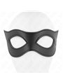 Kink - Maschera in Pelle Vegana Nera 23x7,5 Cm Modello 2
