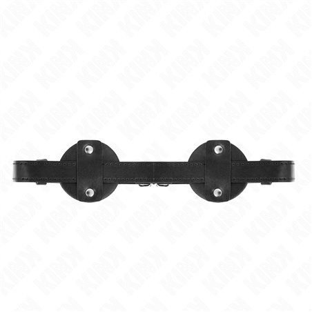 Kink - Mascherina Copri Occhi Tonda in Pelle Vegana 5,9 Cm