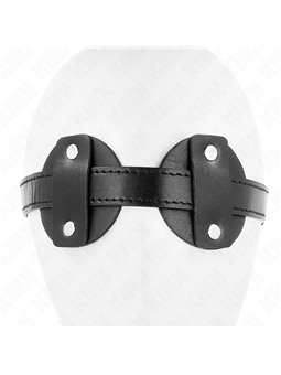 Kink - Mascherina Copri Occhi Tonda in Pelle Vegana 5,9 Cm