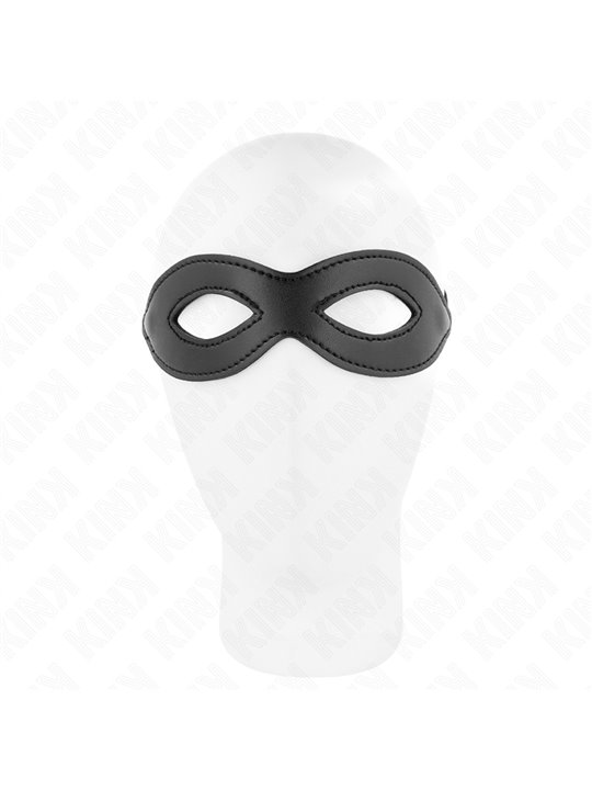 Kink - Maschera in Pelle Vegana con Mini Rivetti 20,5x5,5 Cm Modello 2