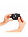 Kink - Rhinestone Buckle Wrist Restraints Black Adjustable 25-32 Cm X 5.5 Cm