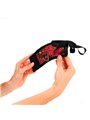 Kink - Scandal Wrist Restraints Red-Black Lace Details 24.5 Cm X 6.5 Cm