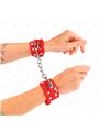 Kink - Wristbands With Double Line Of Adjustable Studs Red