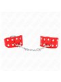 Kink - Wristbands With Double Line Of Adjustable Studs Red
