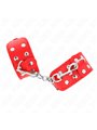 Kink - Wristbands With Double Line Of Adjustable Studs Red