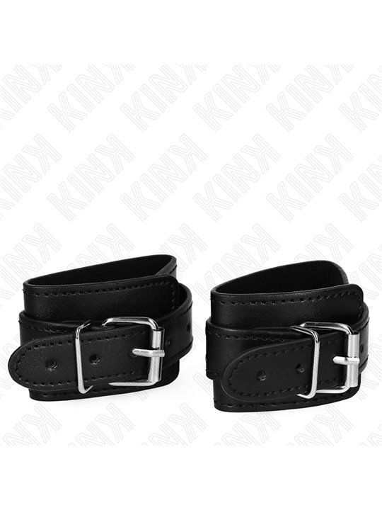 Kink - Lockable Dungeon Wrist Restraints Black Adjustable 21-28 Cm X 5.5 Cm