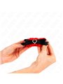 Kink - Lace Elastic Wrist Restraints Red Heart Details Adjustable 22-35 Cm