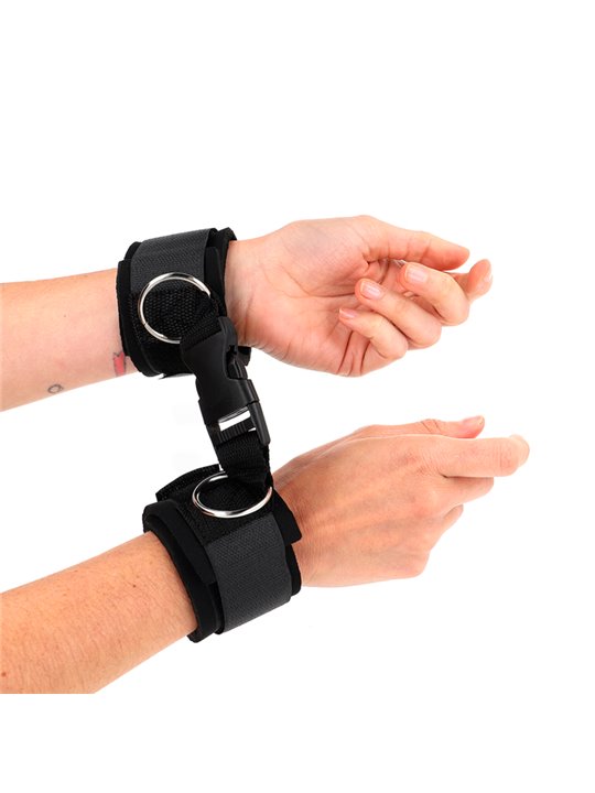 Kink - Neoprene Hook&Loop Fastener Wrist Restraints Black Adjustable 22-34 Cm